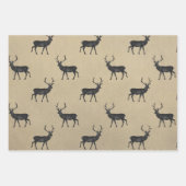 Rustic Kraft Paper | Kerstdendeer Antler (Voorkant 3)
