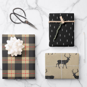 Rustic Kraft Paper   Kerstdendeer Antler