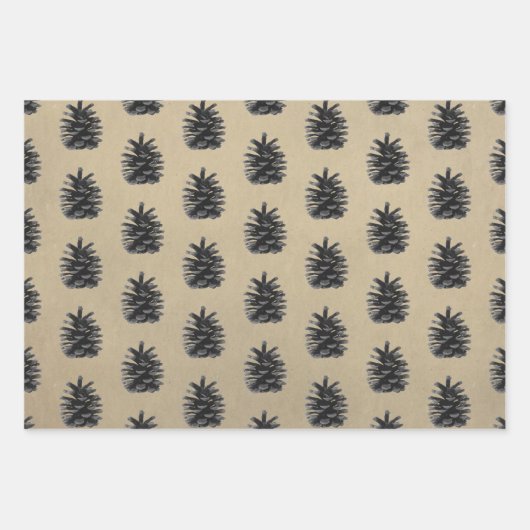 Rustic Kraft Paper | Minimale kerstboomschets (Voorkant)