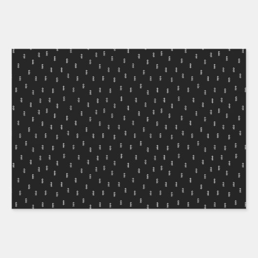 Rustic Kraft Paper | Minimale kerstboomschets (Voorkant 2)