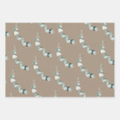Rustic Kraft Paper Silver Blue Eucalyptus Sprigs (Voorkant)