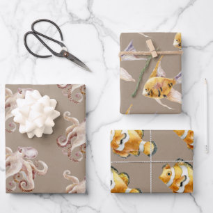 Rustic Kraft Paper Waterverf Aquarium 3