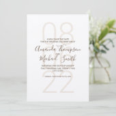 Rustic Kraft Paper Wedding Save The Date (Staand voorkant)