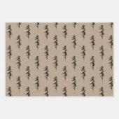 Rustic Kraft Paper Winter Woodland SpruceTrees 3 (Voorkant 2)