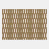 Rustic Kraft Papier cadeau Motif Arbre de Noël (Devant 3)