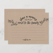 Rustic Kraft partage une carte mémoire (Devant / Derrière)