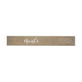 Rustic Kraft Print - Bedankt Thanksgiving familie (Individueel)
