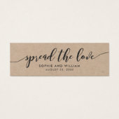 Rustic Kraft Relax Script Mariage Étalez l'Amour (Devant)