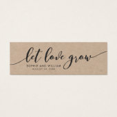 Rustic Kraft Relax Script Mariage Laissez l'Amour  (Devant)