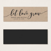 Rustic Kraft Relax Script Mariage Laissez l'Amour  (Devant & derrière)
