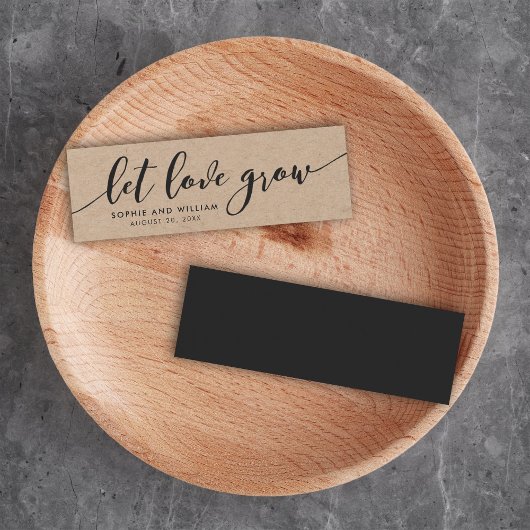 Rustic Kraft Relax Script Mariage Laissez l'Amour 