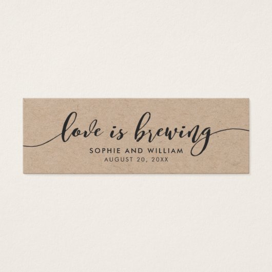 Rustic Kraft Relax Script Mariage Love est en trai (Devant)