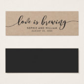 Rustic Kraft Relax Script Mariage Love est en trai (Devant & derrière)