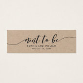 Rustic Kraft Relax Script Mariage sur le Point de  (Devant)