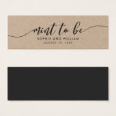 Rustic Kraft Relax Script Mariage sur le Point de  (Devant & derrière)