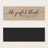 Rustic Kraft Script Mariage Le Mélange Parfait (Devant & derrière)