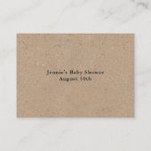 Rustic Kraft Script raden hoeveel Kaart het spel h (Achterkant)