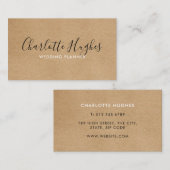 Rustic Kraft Signature Visitekaartje (Voorkant / Achterkant)