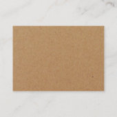 Rustic Kraft Simple Script Change of Address Informatiekaartje (Achterkant)
