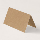 Rustic Kraft Simple Script Modifier La Carte Date (Dos)