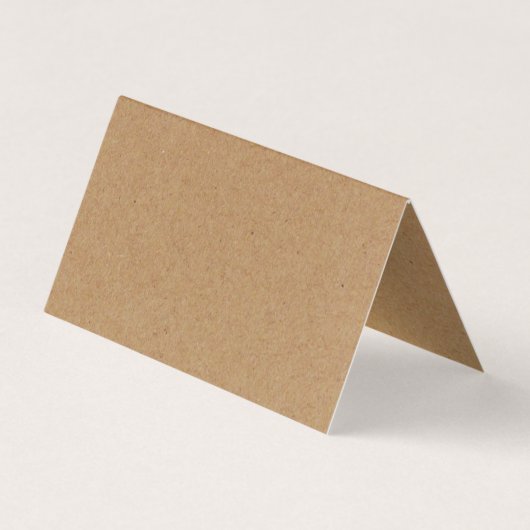 Rustic Kraft Simple Script Modifier La Carte Date (Dos)