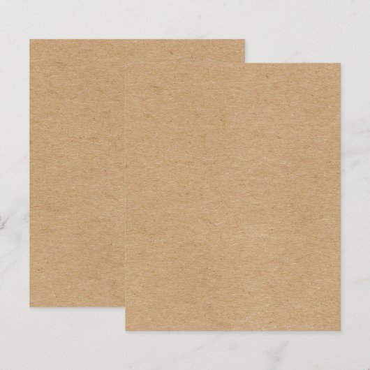 Rustic Kraft Simple Stylish Boho (Voorkant / Achterkant)