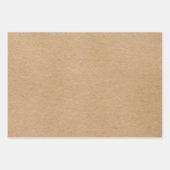 Rustic Kraft Simple Stylish Boho Inpakpapier Vel (Voorkant 2)