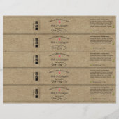 Rustic Kraft Soap Bands Labels 🧼 (Blad van 5) (Voorkant)