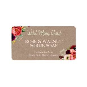 Rustic Kraft Soap Product Labels
