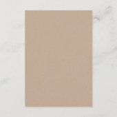 Rustic Kraft String Lights bruiloft Rsvp antwoordk Informatiekaartje (Achterkant)