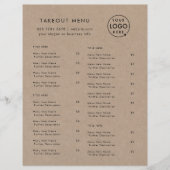 Rustic Kraft Takeout | Menu Restaurant Takeaway (Voorkant)