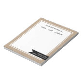 Rustic Kraft "Van de Mam van", gepersonaliseerd Notitieblok (Gedraaid)