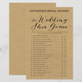 Rustic Kraft Vrijgezellenfeest Game PRINED (Voorkant / Achterkant)