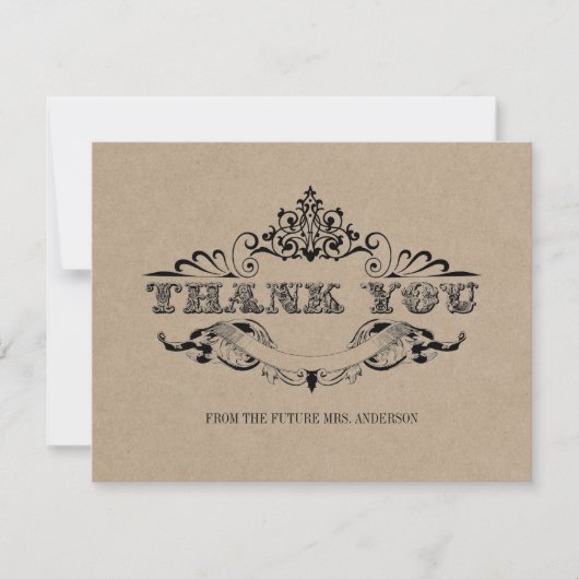 Rustic Kraft  Vrijgezellenfeest - Hartelijk dank (Voorkant)