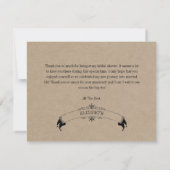 Rustic Kraft  Vrijgezellenfeest - Hartelijk dank (Achterkant)