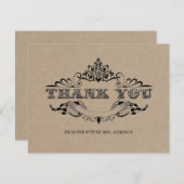 Rustic Kraft  Vrijgezellenfeest - Hartelijk dank (Voorkant / Achterkant)