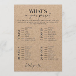 Rustic Kraft Vrijgezellenfeest wat in je tas zit