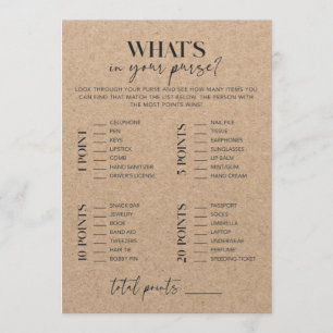 Rustic Kraft Vrijgezellenfeest wat in je tas zit