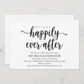 Rustic Kraft Wedding Rehearsal Dinner Invites Kaart (Voorkant / Achterkant)