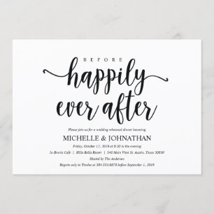 Rustic Kraft Wedding Rehearsal Dinner Invites Kaart