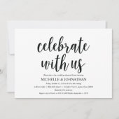Rustic Kraft Wedding Rehearsal Dinner Invites Kaart (Voorkant)