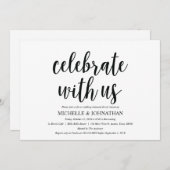 Rustic Kraft Wedding Rehearsal Dinner Invites Kaart (Voorkant / Achterkant)