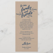 Rustic Kraft-wijnstokken, plaatsinstelling Harteli Programma (Voorkant)