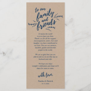 Rustic Kraft-wijnstokken, plaatsinstelling Harteli Programma