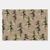 Rustic Kraft Woodland Forest 2 Inpakpapier Vel (Voorkant 2)