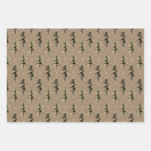 Rustic Kraft Woodland Forest 2 Inpakpapier Vel (Voorkant)