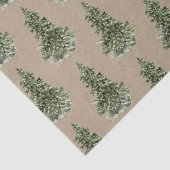 Rustic Kraft Woodland Forest Spruce Tissuepapier (Detail)