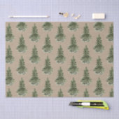 Rustic Kraft Woodland Forest Spruce Tissuepapier (Craft)