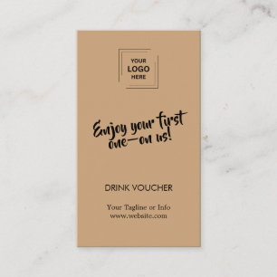 Rustic Kraft Zakelijk Evenement Branding Design Visitekaartje