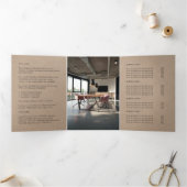 Rustic Kraft | Zakelijke Logo Drievoudige brochure Drieluik Kaart (Binnen)